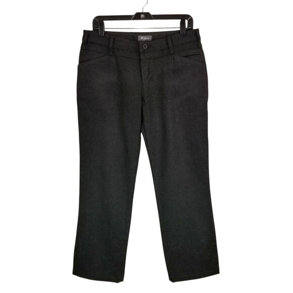 Ibex Women's 100% Merino Wool Gray Black Pants Trousers Size 8 - Picture 1 of 6